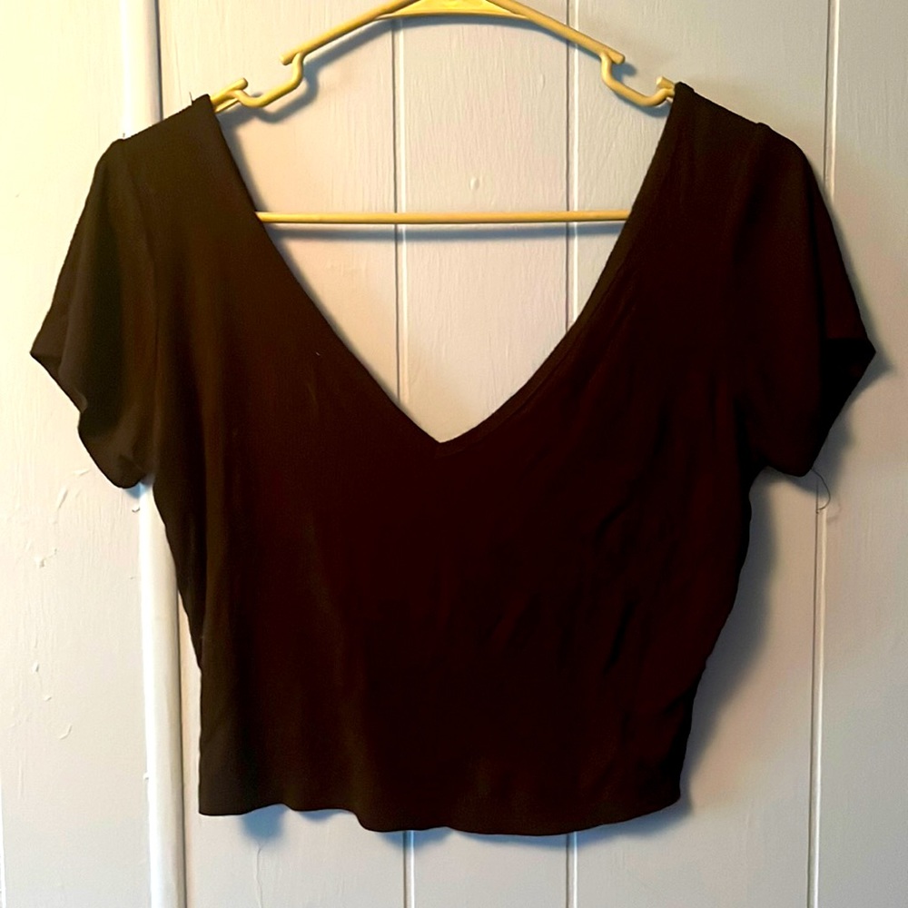 Black Crop top